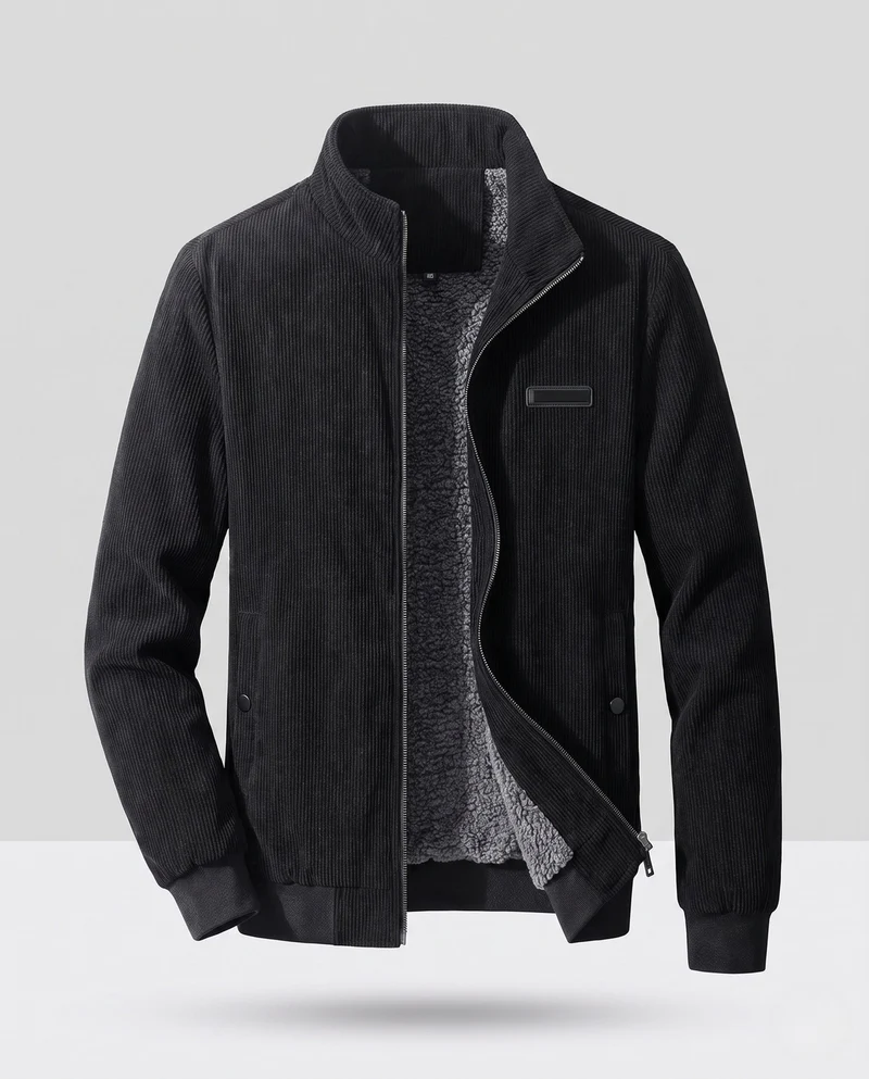 Herren Flauschige Strickjacke Nord Taschen