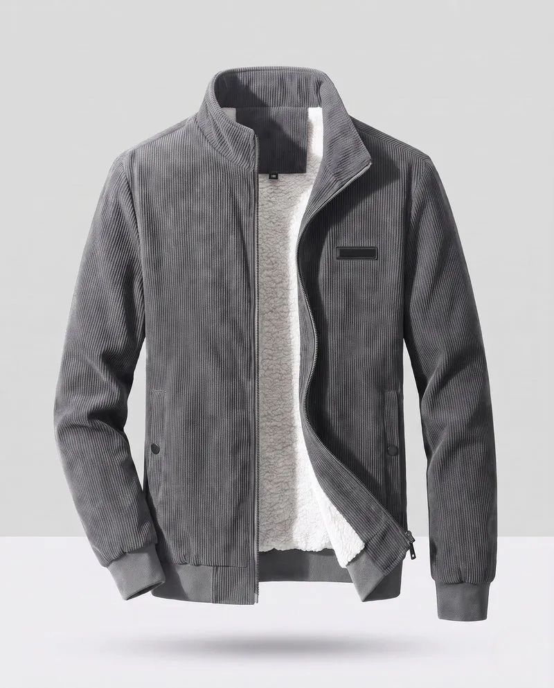 Herren Flauschige Strickjacke Nord Taschen