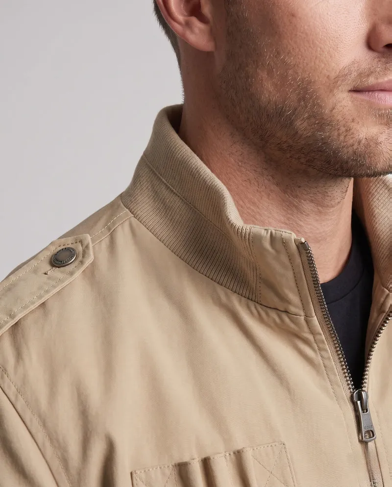 Herren Pilotenjacke im Flight-Stil mit vollem Teddyfutter und Abzeichenapplikationen Nord Taschen