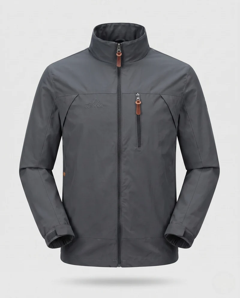 Herren Freizeit Softshell Jacke mit verstellbarer Kapuze, Brustreißverschluss und Klettverschluss-Manschetten Nord Taschen