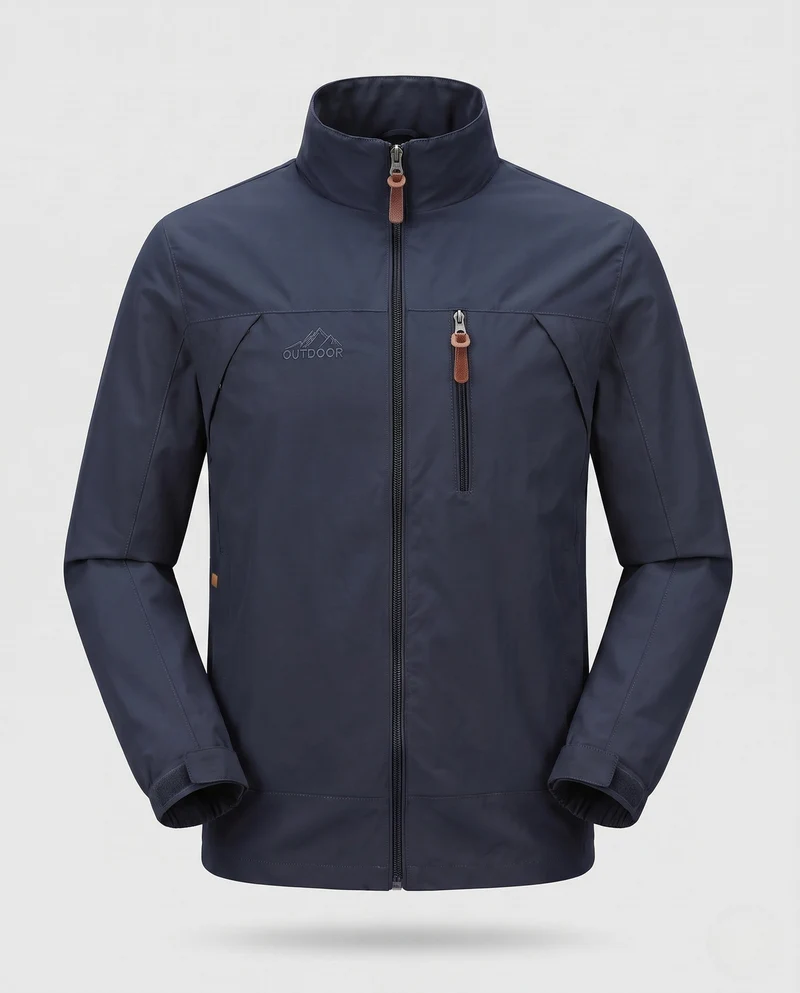 Herren Freizeit Softshell Jacke mit verstellbarer Kapuze, Brustreißverschluss und Klettverschluss-Manschetten Nord Taschen
