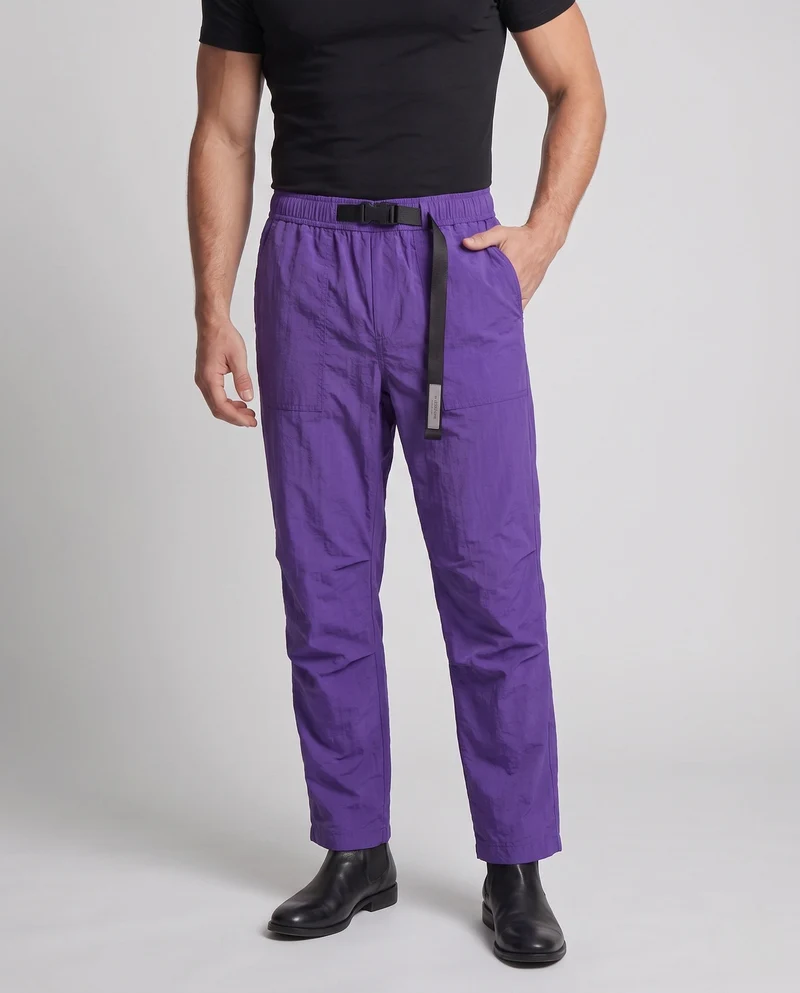 Herren leichte Nylon Utility-Hose mit elastischem Bund und Gurtverschluss Nord Taschen
