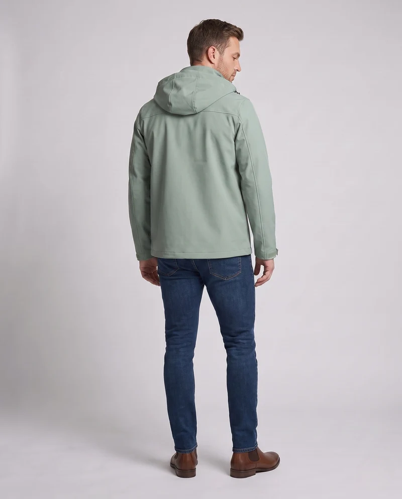 Herren leichte technische Softshelljacke mit verstellbarer Kapuze, wind- und wasserabweisend Nord Taschen