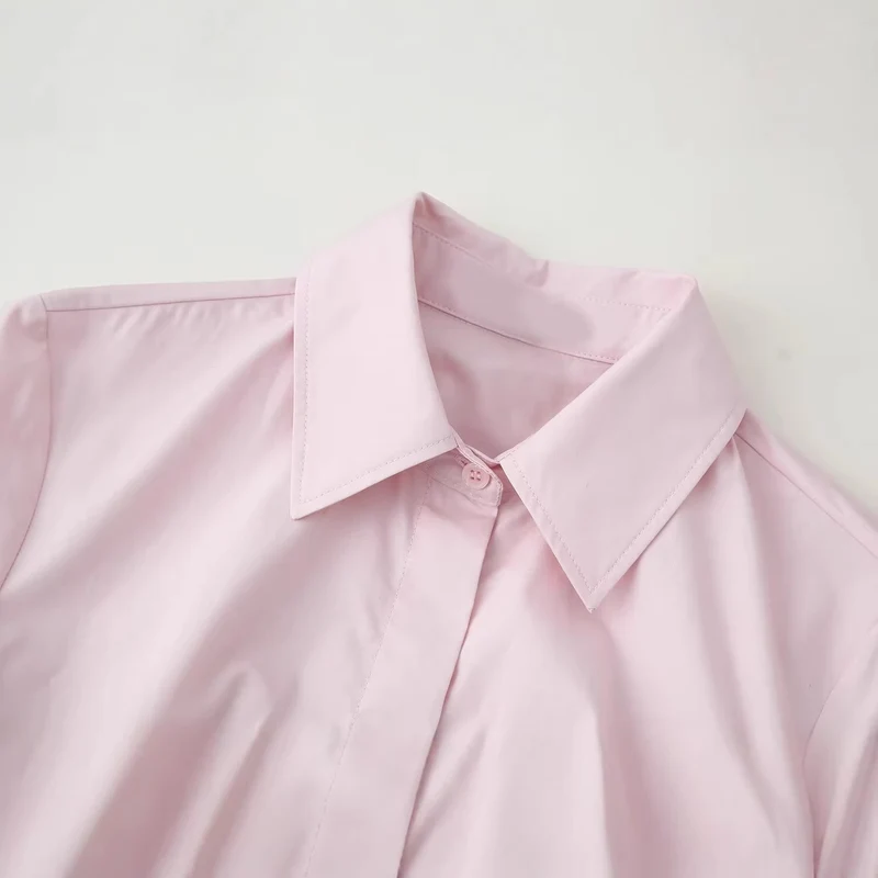 Damen Taillierter Kurzblazer im Peplum‑Schnitt mit Hemdkragen Nord Taschen
