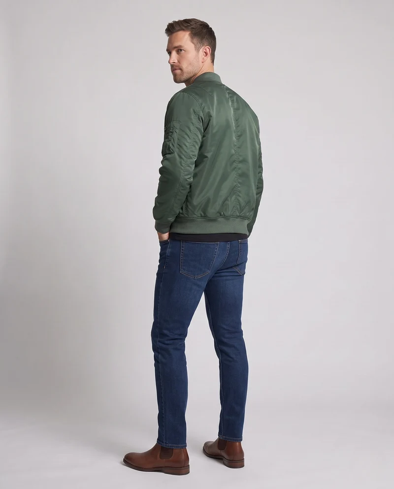 Herren gepolsterte Bomberjacke im Pilotenstil mit Armpocket und thermischer Polsterung Nord Taschen
