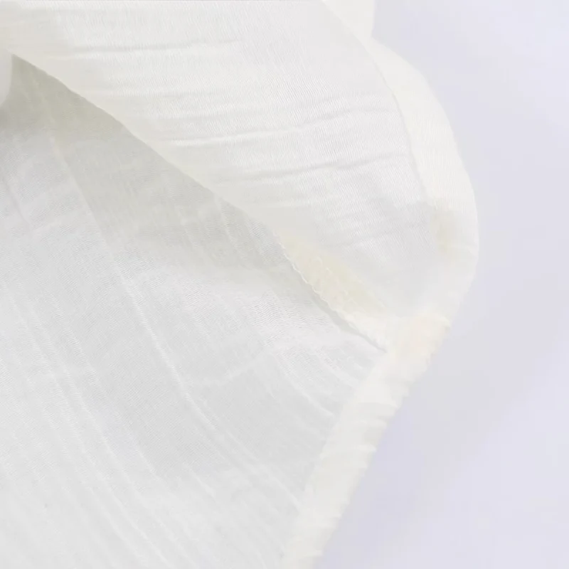 Damen Leichte weite Bluse mit Crinkle-Struktur und Hemdkragen Nord Taschen