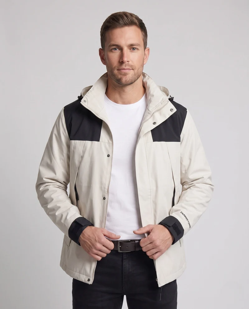 Herren Freizeitjacke mit verstellbarem Kapuze Nord Taschen