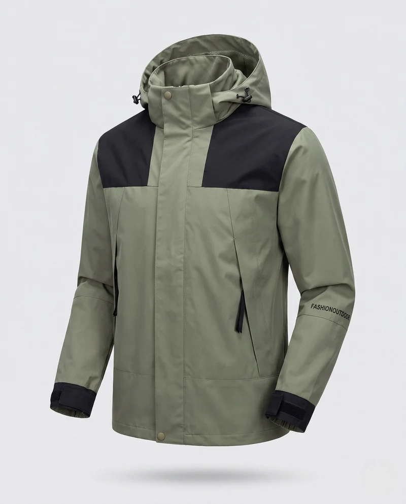 Herren Freizeitjacke mit verstellbarem Kapuze Nord Taschen
