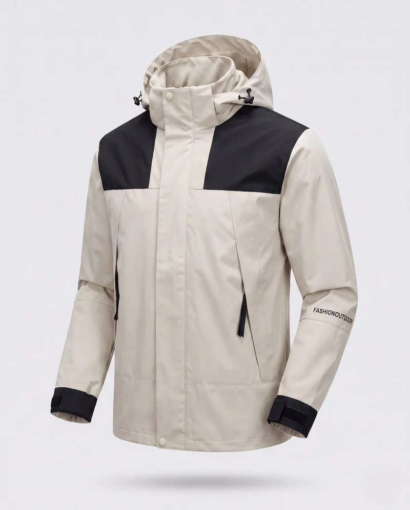 Herren Freizeitjacke mit verstellbarem Kapuze Nord Taschen
