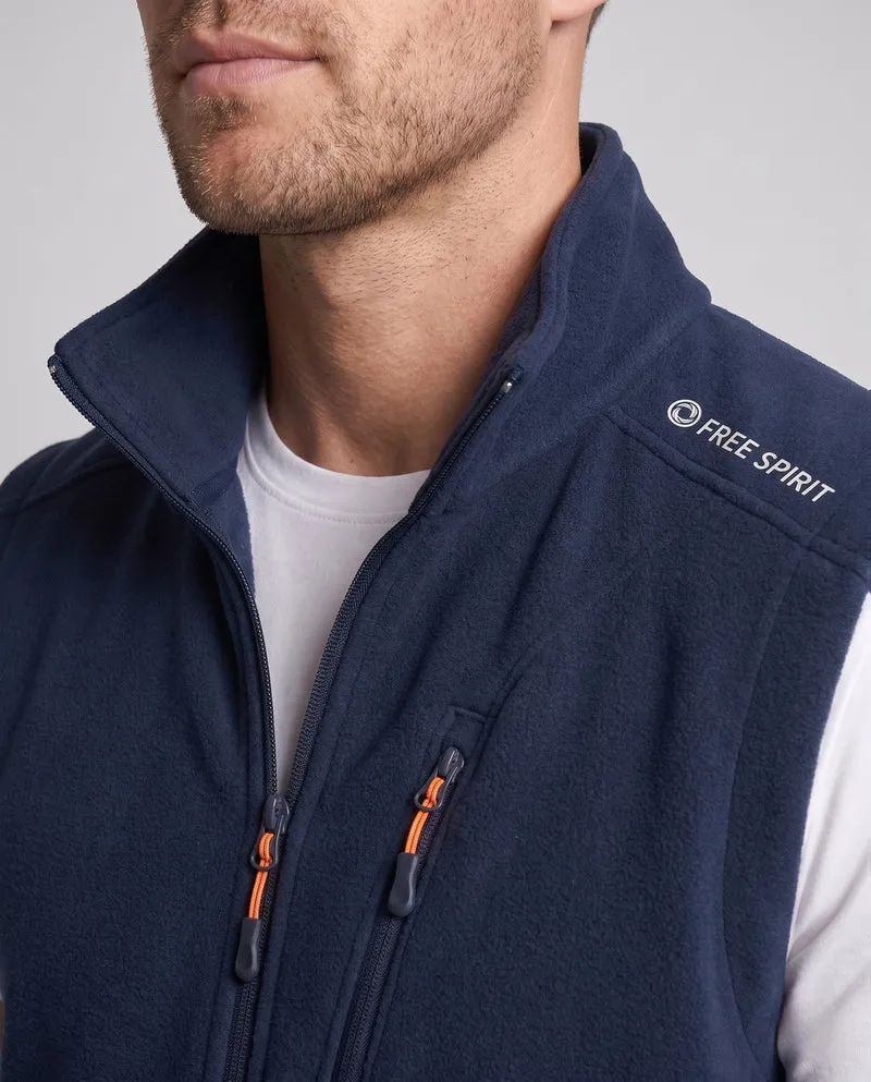 Herren Funktions-Fleece-Weste Nord Taschen