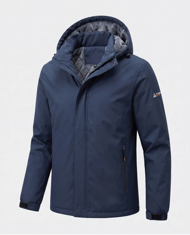Herren Funktions Outdoorjacke mit Kapuze Nord Taschen