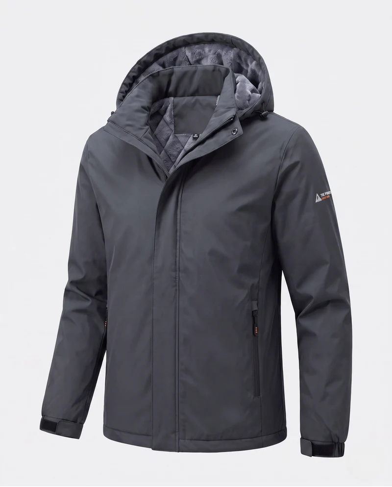 Herren Funktions Outdoorjacke mit Kapuze Nord Taschen
