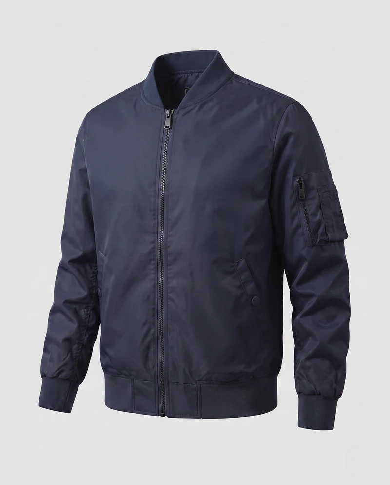 Herren gepolsterte Bomberjacke im Aviator-Stil mit Sleeve Utility Pocket und gepolstertem Thermofutter Nord Taschen
