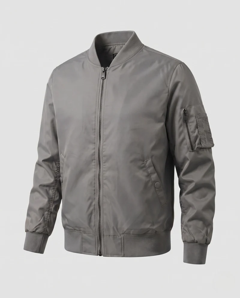 Herren gepolsterte Bomberjacke im Aviator-Stil mit Sleeve Utility Pocket und gepolstertem Thermofutter Nord Taschen