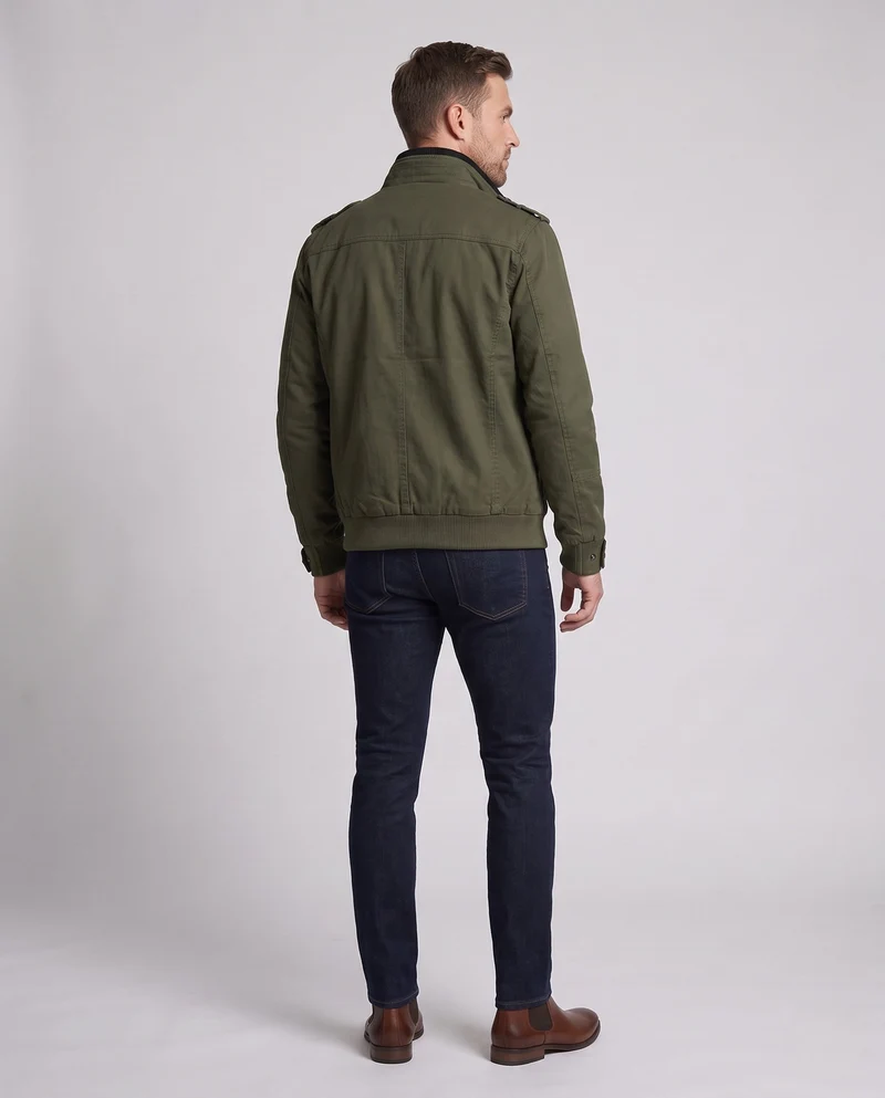 Herren Leichtgewicht Feldblouson mit Stehkragen und Multifunktionstaschen Nord Taschen