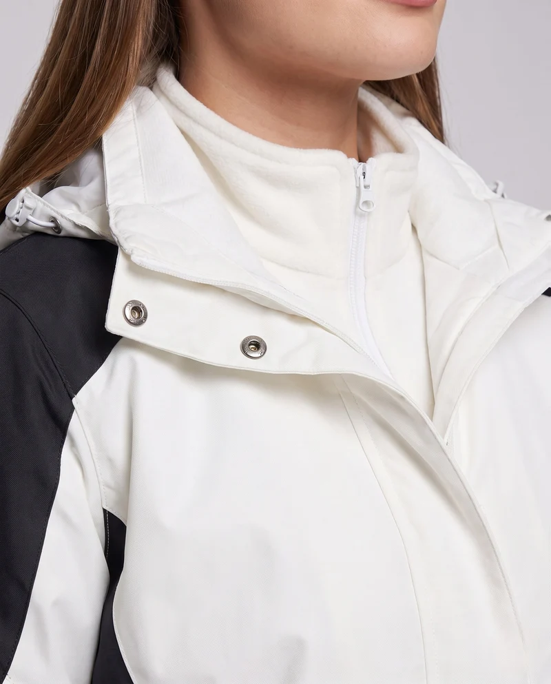 Damen Zwei-Punkte Softshell Regenjacke mit abnehmbarer Fleece-Innenjacke Nord Taschen
