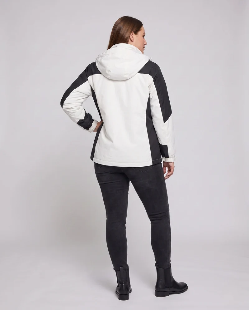 Damen Zwei-Punkte Softshell Regenjacke mit abnehmbarer Fleece-Innenjacke Nord Taschen
