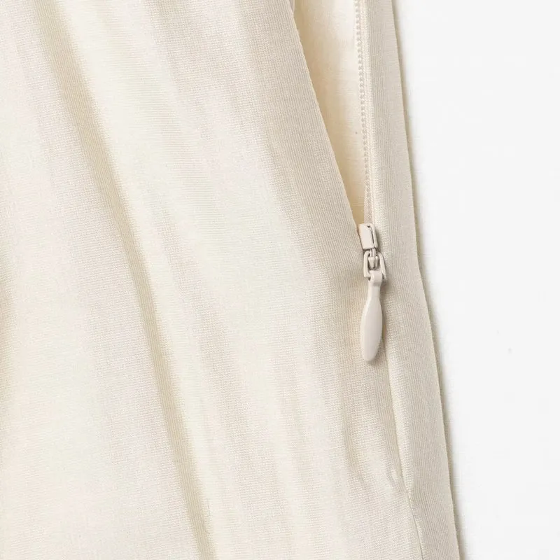 Damen Midirock mit Chiffon-Volant und leichtem Drape Nord Taschen