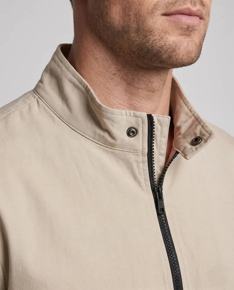 Leichte Harrington-Jacke für Herren mit Stehkragen, Reißverschluss, Klappentaschen und elastischem Saum Nord Taschen