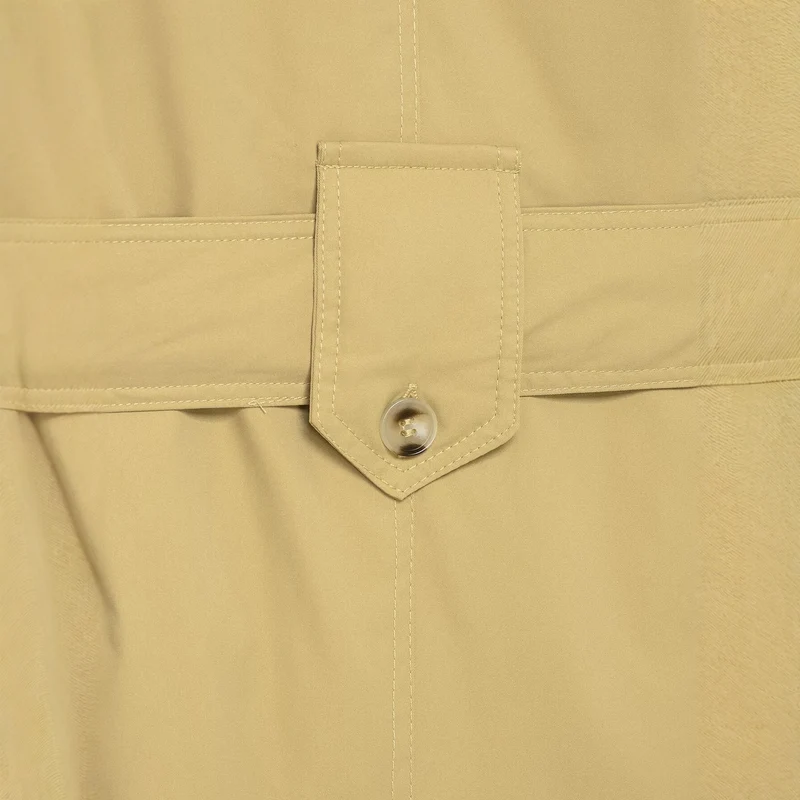 Damen Kurztrench mit Taillengürtel und Schulterklappen Nord Taschen