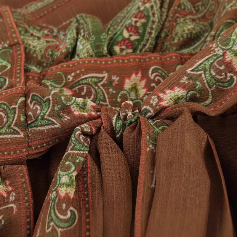 Damen Kurzrobe mit aufwändiger Stickerei im Boho‑Kimono‑Stil Nord Taschen