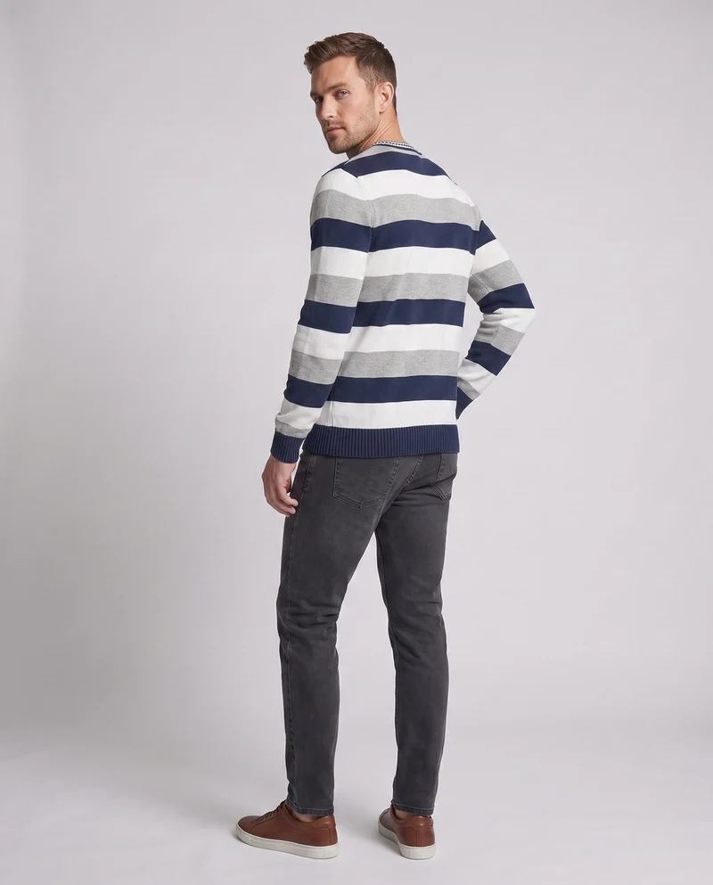 Herren gestreifter Pullover Nord Taschen