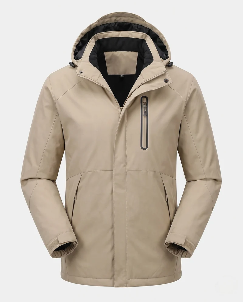 Herren beheizte Winterjacke Nord Taschen