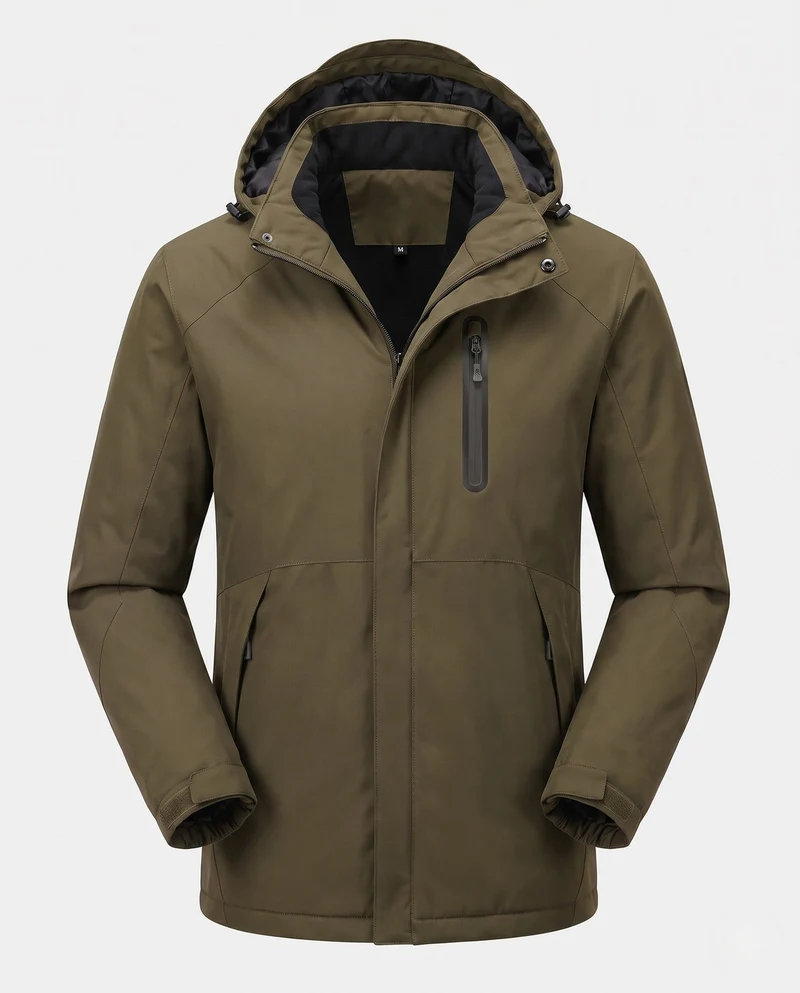 Herren beheizte Winterjacke Nord Taschen