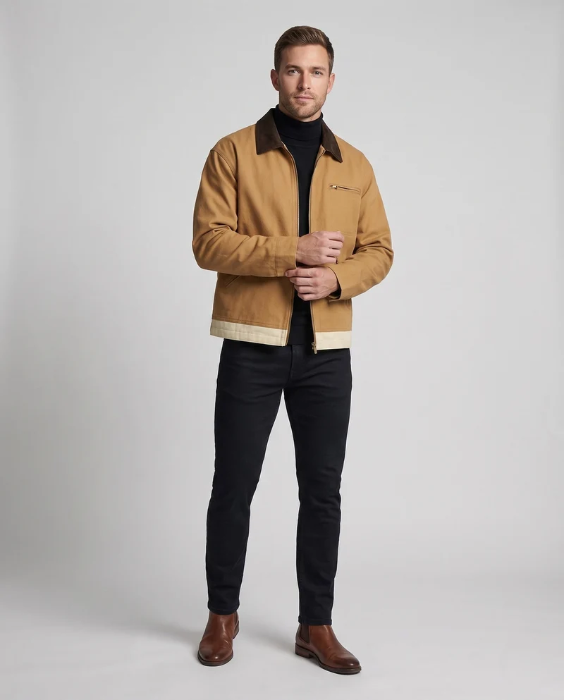 Herren Klassische Arbeitsjacke Nord Taschen