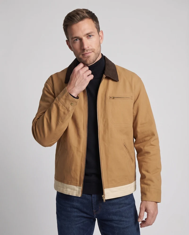 Herren Klassische Arbeitsjacke Nord Taschen