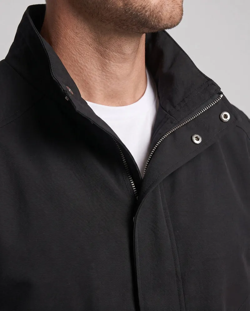 Herren Leichte Winddichte Freizeitjacke mit Stehkragen und Elastischen Bündchen Nord Taschen