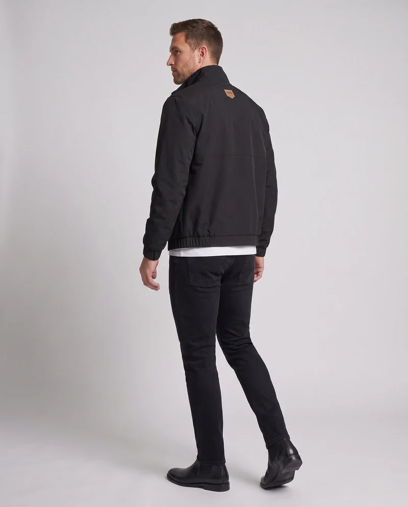 Herren Leichte Winddichte Freizeitjacke mit Stehkragen und Elastischen Bündchen Nord Taschen
