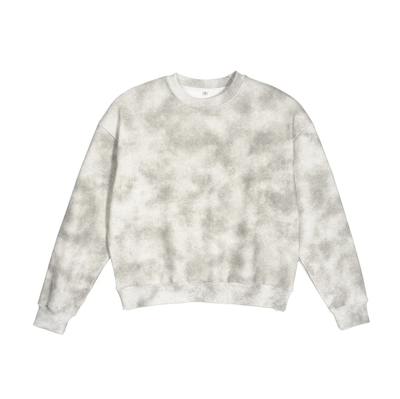 Unisex Oversize-Sweatshirt mit verwaschener Nebeloptik und Rundhalsausschnitt Nord Taschen