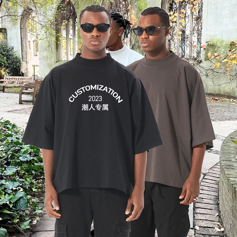Unisex Oversize Boxy T‑Shirt aus schwerer Baumwolle mit weitem Schnitt und verlängerten Ärmeln Nord Taschen