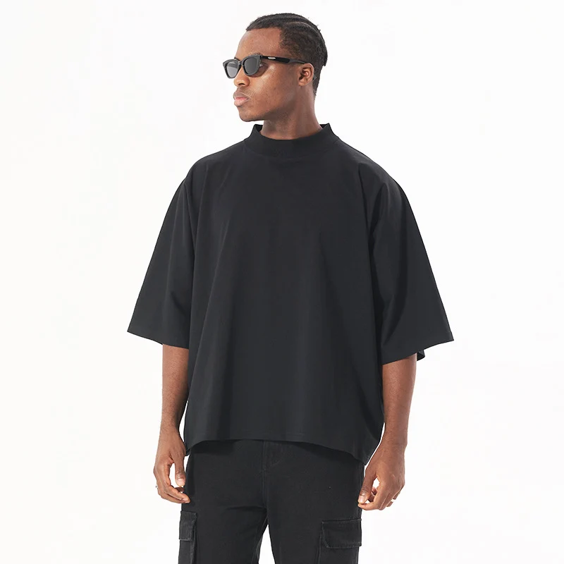 Unisex Oversize Boxy T‑Shirt aus schwerer Baumwolle mit weitem Schnitt und verlängerten Ärmeln Nord Taschen