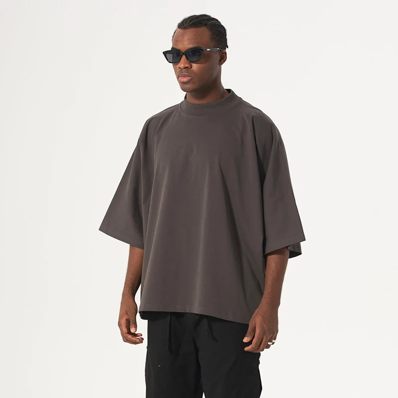 Unisex Oversize Boxy T‑Shirt aus schwerer Baumwolle mit weitem Schnitt und verlängerten Ärmeln Nord Taschen