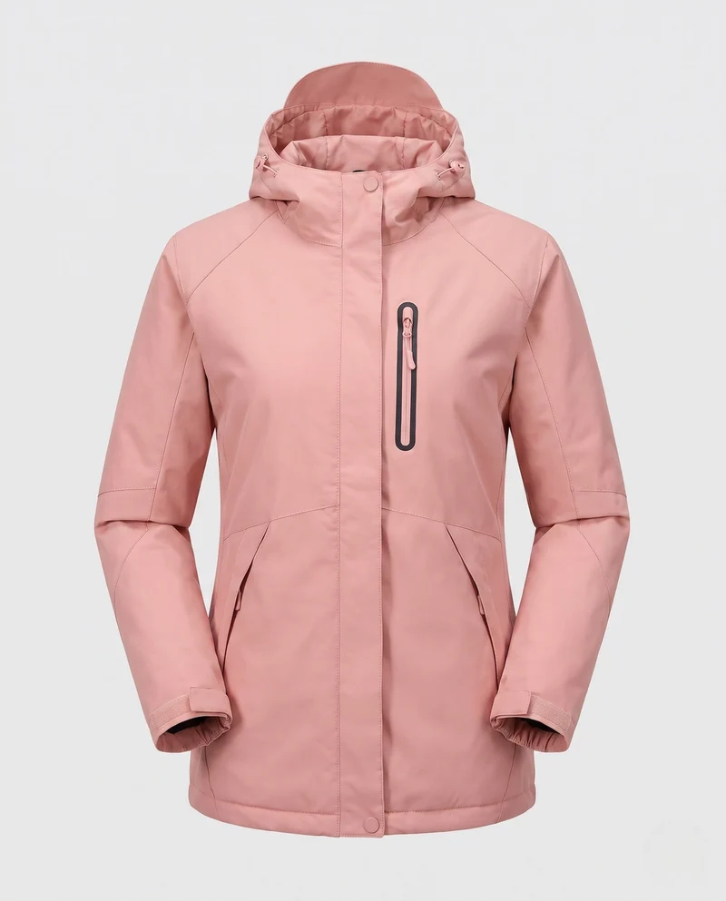 Damen Funktions Übergangsjacke mit abnehmbarer Kapuze Nord Taschen