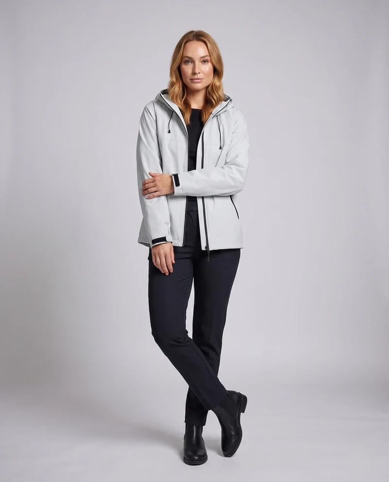 Damen Funktionsjacke mit verstellbarer Kapuze Nord Taschen