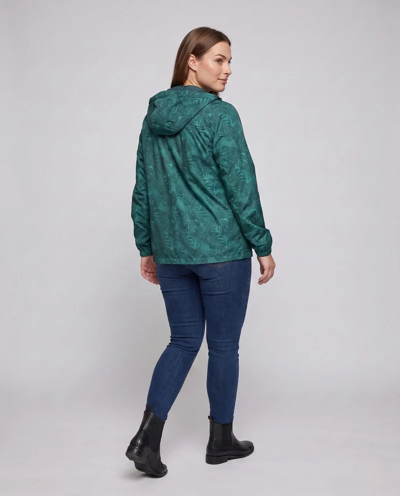 Damen Leichte Regenjacke mit Kapuze und reflektierenden Akzenten Nord Taschen