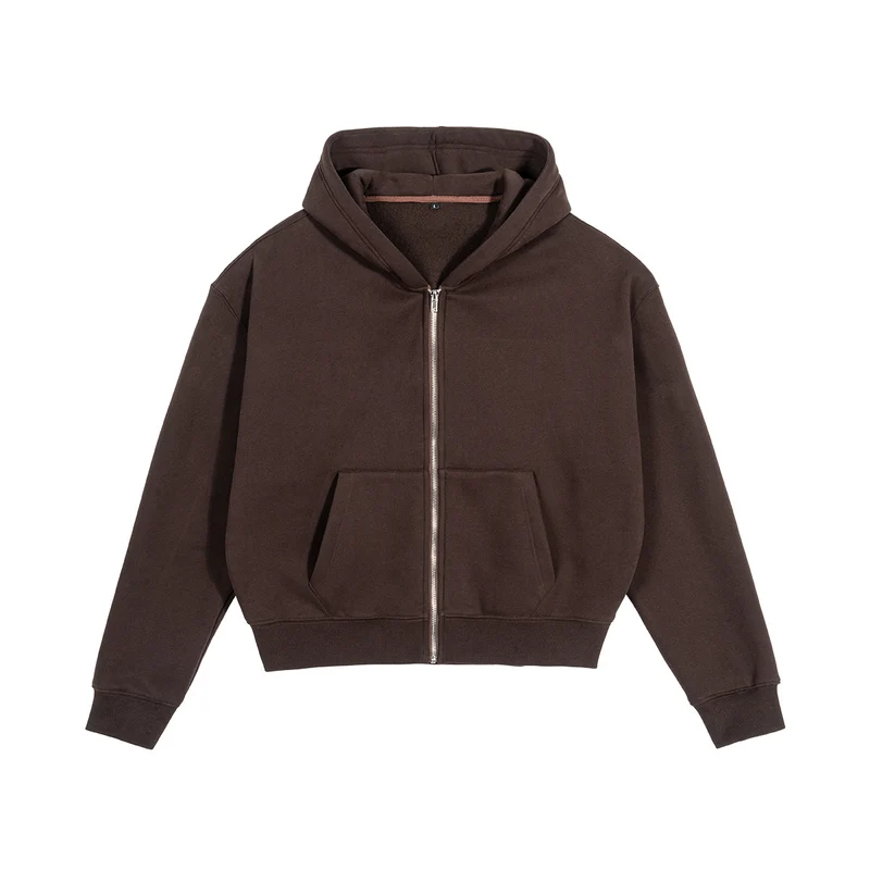 Unisex Kapuzen-Sweatjacke mit durchgehendem Reißverschluss und Kängurutasche Nord Taschen