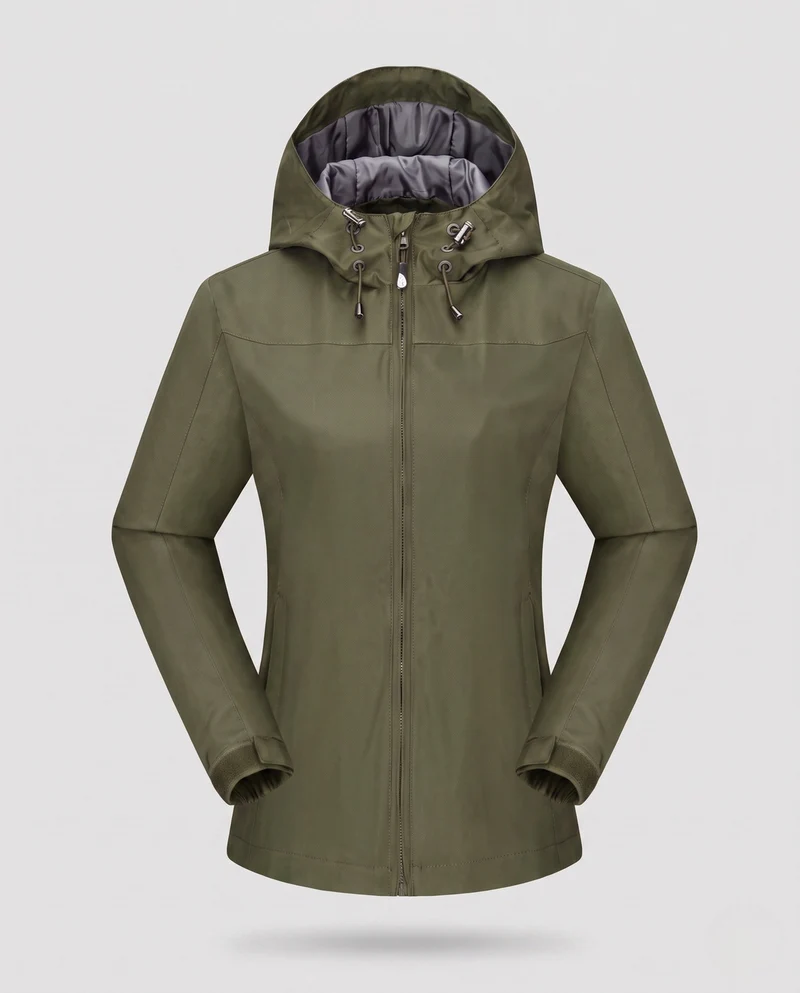 Damen technische Sportjacke mit verstellbarer Kapuze Nord Taschen