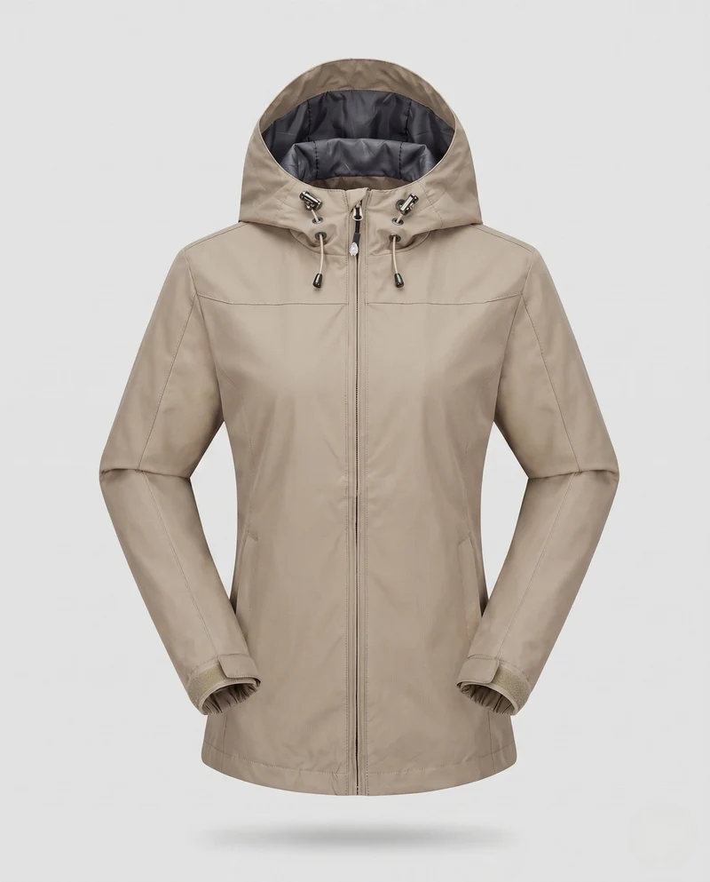 Damen technische Sportjacke mit verstellbarer Kapuze Nord Taschen