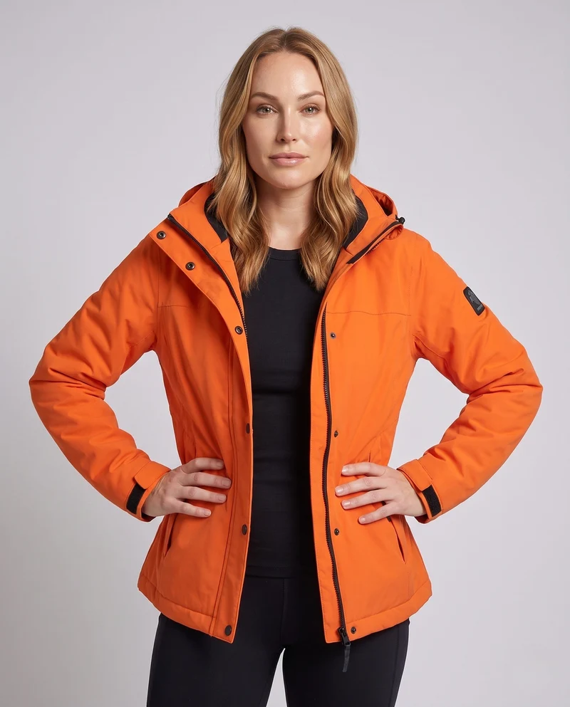 Damen Übergangsjacke mit Taschen und Kapuze Nord Taschen