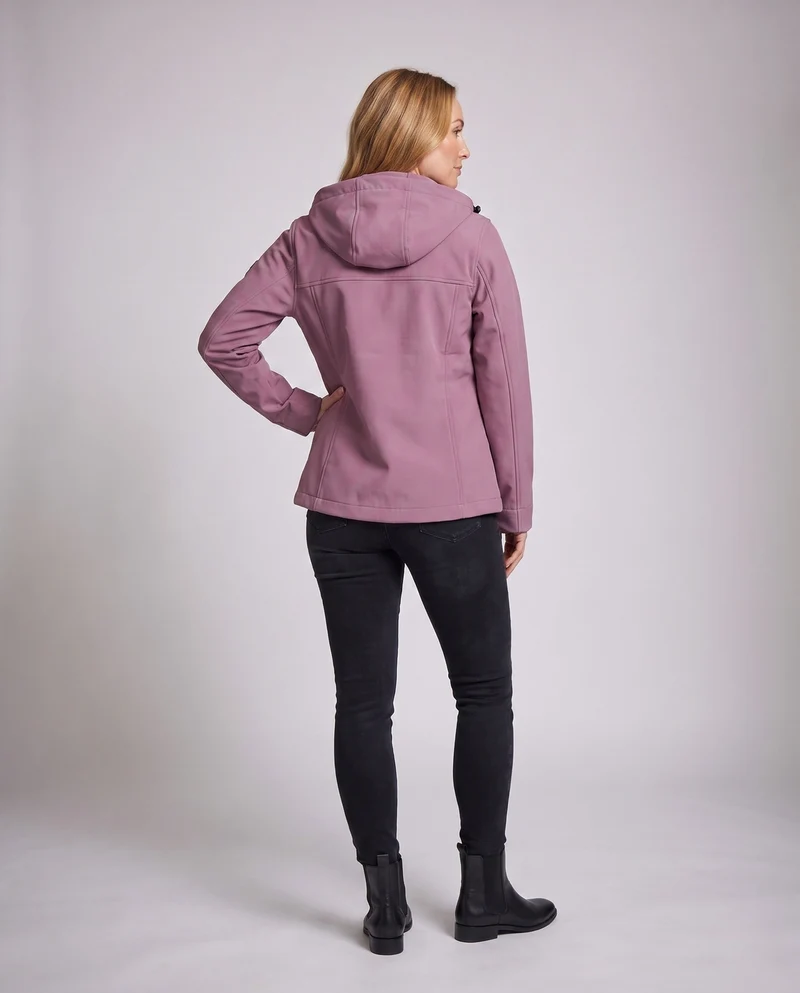 Damen wasserabweisende Outdoorjacke mit verstellbarem Kapuze Nord Taschen