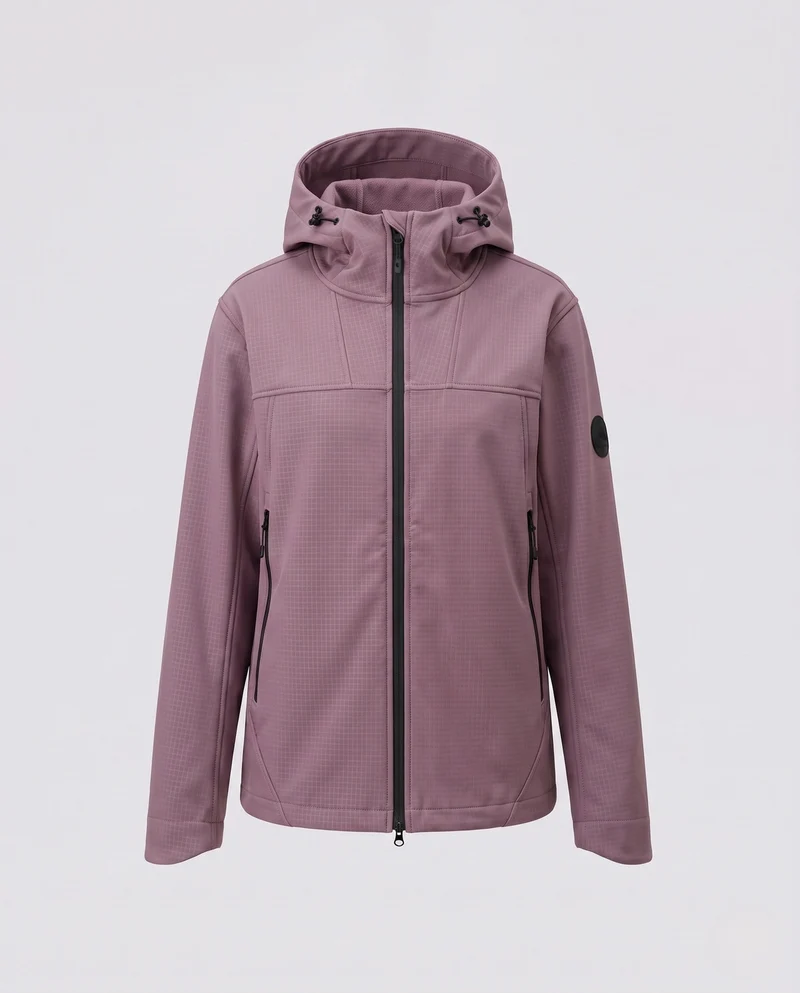 Damen wasserabweisende Outdoorjacke mit verstellbarem Kapuze Nord Taschen
