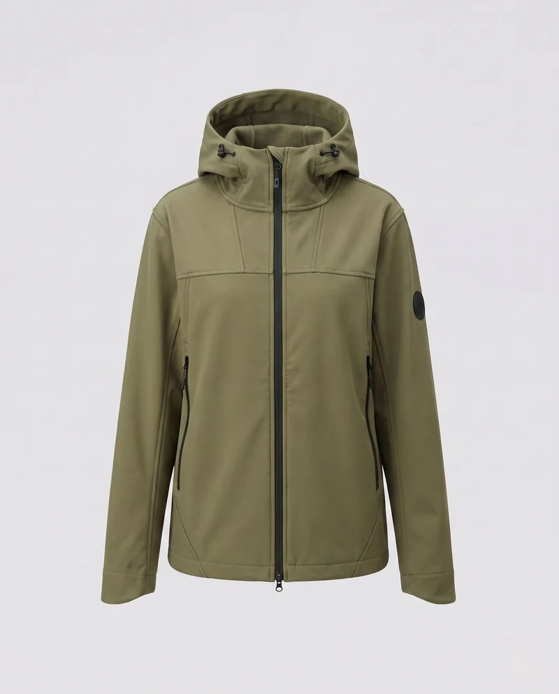 Damen wasserabweisende Outdoorjacke mit verstellbarem Kapuze Nord Taschen