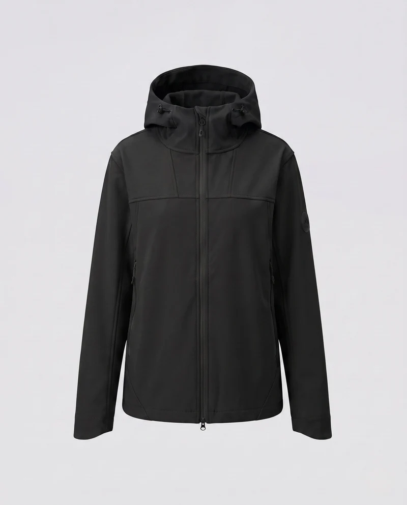 Damen wasserabweisende Outdoorjacke mit verstellbarem Kapuze Nord Taschen