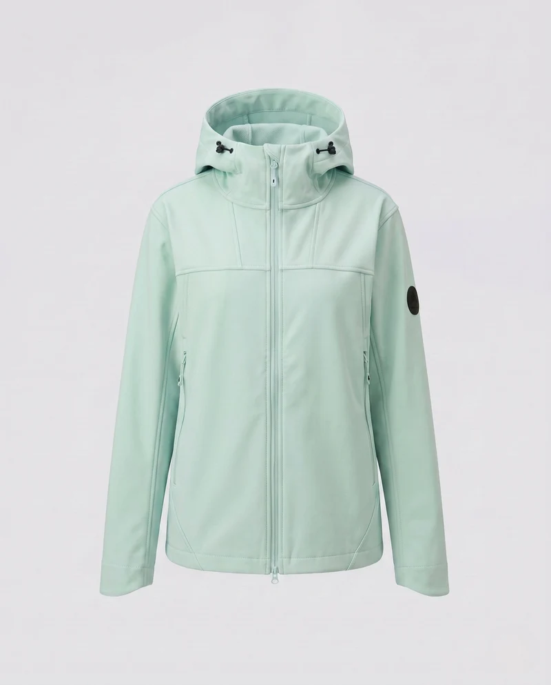 Damen wasserabweisende Outdoorjacke mit verstellbarem Kapuze Nord Taschen