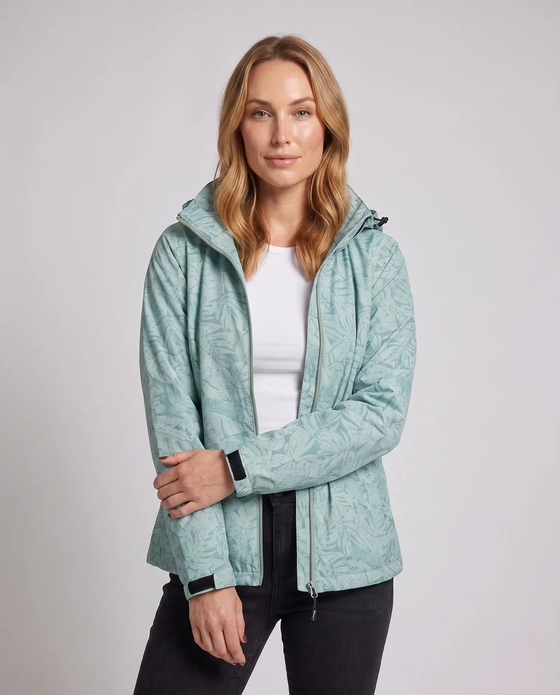 Damen winddichte Sportjacke mit Kapuze Nord Taschen
