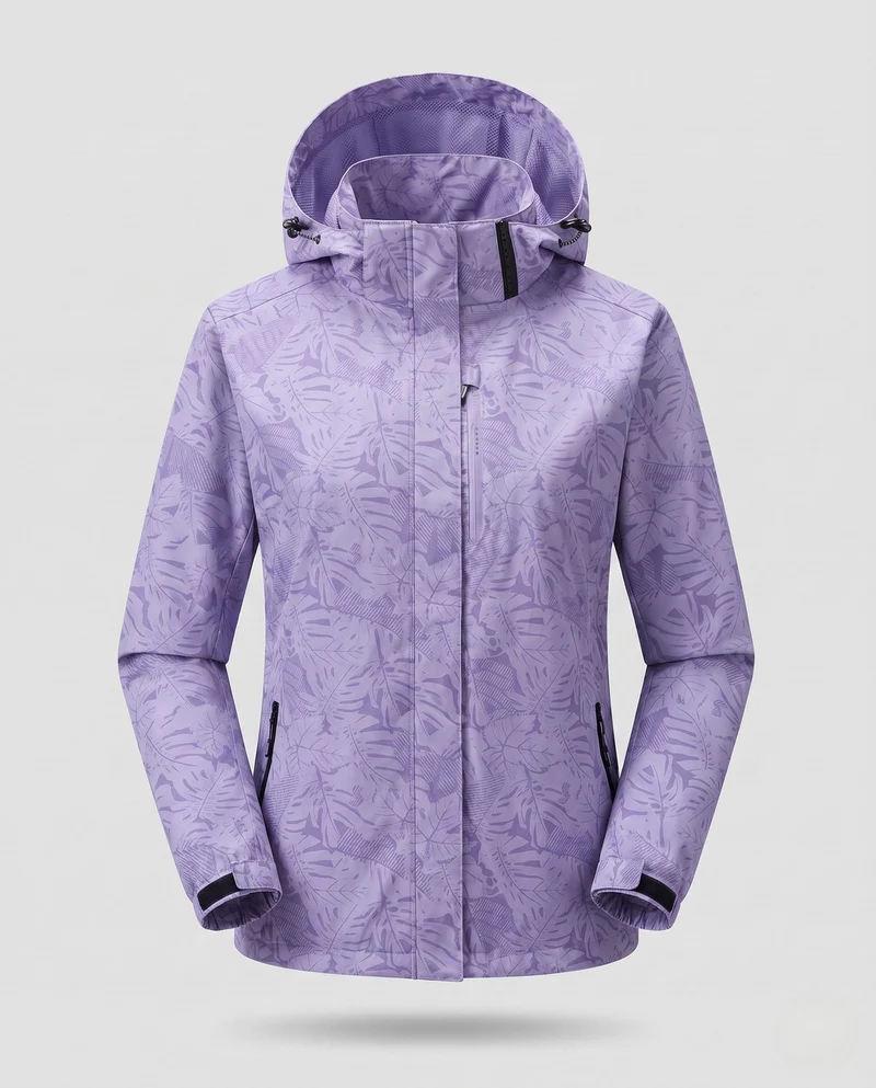 Damen winddichte Sportjacke mit Kapuze Nord Taschen